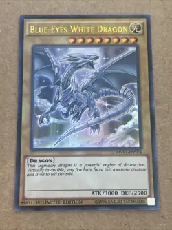 YuGiOh Blue-Eyes White Dragon MVP1-ENSV4 Ultra Rare Limited Edition NM - Image 1
