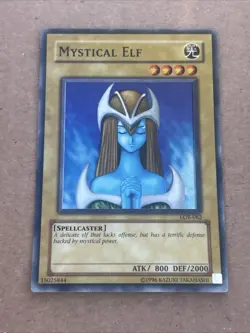 Mystical Elf - LOB-062 -Yugioh TCG - Super Rare - Unlimited - MP - Image 1