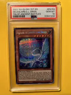 YuGiOh SELEGLARE THE LUMINOUS LUNAR DRAGON MP21-EN159🔥PSA 10🔥1st ED-PRISMATIC - Image 3