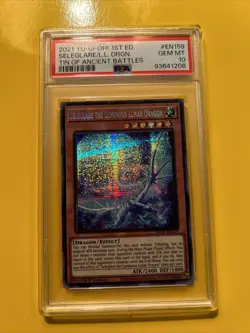 YuGiOh SELEGLARE THE LUMINOUS LUNAR DRAGON MP21-EN159🔥PSA 10🔥1st ED-PRISMATIC - Image 4