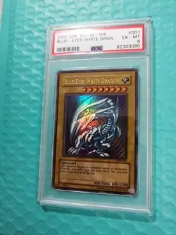 Blue-Eyes White Dragon SDK-001 Yu-Gi-Oh 2002 Yu-Gi-Oh Kaiba Holo Card PSA 6.9 - Image 1