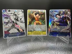 One Piece ST22 ST13 Foil/Regular Card Lot – Edward Newgate, Portgas D. Ace, Izo - Image 1