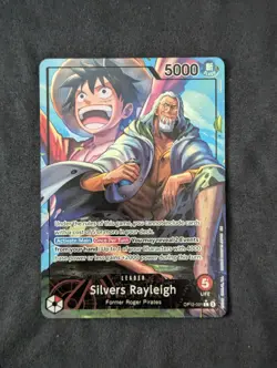 One Piece TCG - Silvers Rayleigh - OP12-001 Legacy of the Masters - Alt Art MINT - Image 1