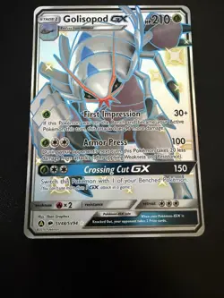 Golisopod GX SV48/SV94 Pokemon Shiny Holo Rare Hidden Fates: Shiny Vault Card - Image 1