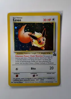 Eevee #11 Black Star Promo Holo Rare Vintage Pokemon Card - NM - Image 1