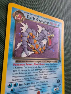 Dark Gyarados 8/82 Team Rocket Holo Rare Pokemon Card WOTC Pokemon - Crease - Image 2