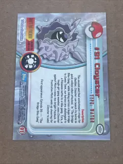 Cloyster #91 Topps Pokemon Card - Foil - Blue Logo - NM - Image 2