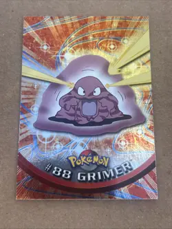 Grimer #88 Topps Holo Foil Blue Label First Print Pokemon Card LP Light Play - Image 1