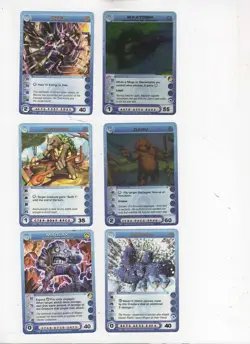 Lot #0001. 6 Chaotic Creature cards. Overworld Rare. with some coppers - Image 1