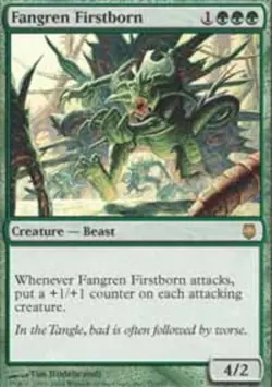 Moderatly Played, English - 4 x MTG Fangren Firstborn Darksteel - Image 1