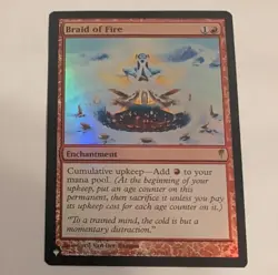 Wizards of the Coast Magic: The Gathering Braid of Fire Foil Enchantment Red - Image 1