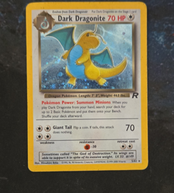 Pokemon Team Rocket Dark Dragonite 5/82 Holo English 2 Card Lot - Image 1