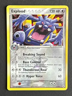 Pokemon Exploud 6/101 EX Hidden Legends REVERSE HOLO Rare Vintage 2004 LP - Image 1