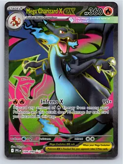 Pokemon Mega Charizard X ex ME02: Phantasmal Flames #109/094 [NM] - Image 1