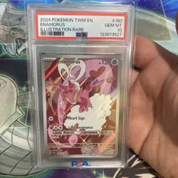 2024 Pokemon TWM Enamorus Illustration Rare PSA 10 Gem MT 180/167 - Image 2