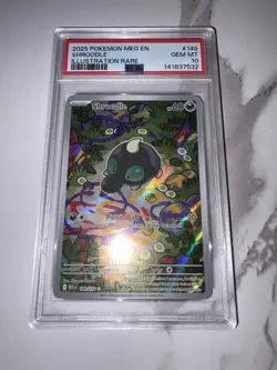 PSA 10 Shroodle 149/132 Me01: Mega Evolution Illustration Rare Holo Pokemon 2025 - Image 1