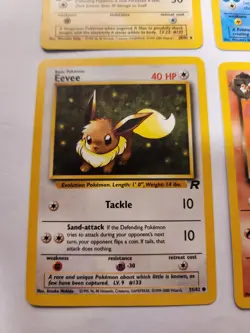 Pokemon Dark Jolteon Dark Flareon Dark Vaporeon And Eevee Team Rocket Lot - NM - Image 2