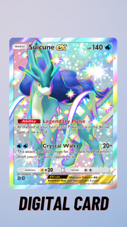 Suicune EX Shiny Paldean Wonders Pokemon TCG Pocket 2 Star ⭐⭐ (English) - Image 1