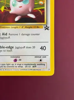 Pokemon 2000 Black Star Promo #7 'Jigglypuff' Vintage Wizards of the Coast TCG - Image 5