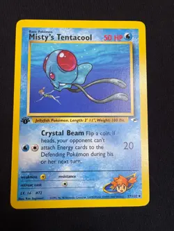 Misty's Tentacool - 1st Edition - 57/132 Gym Heroes- WOTC - Pokemon - NM/LP+ - Image 1