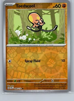 Toedscool 088/159 Common Reverse Holo Pokemon TCG Sv09: Journey Together - NM - Image 1