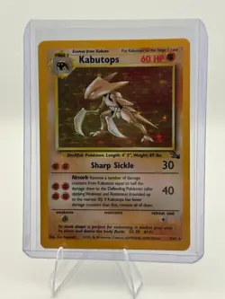 Pokemon 1999 Kabutops 9/62 Holo Rare - Image 1