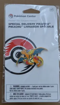 Pokemon Center 2014 Special Delivery Charizard Pikachu Pin Limited New Sealed - Image 1