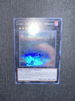 Dark Rebellion XYZ Dragon NECH-EN053 Ghost Rare 1st Edition Yugioh NM - Image 2