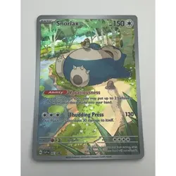 Snorlax 051 Promo Illustration Rare - Scarlet & Violet Pokemon Card - Image 1