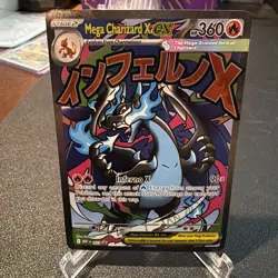 Mega Charizard X EX Full Art Holo Promo Pokemon Card 023 Mega Evolution Promo NM - Image 1