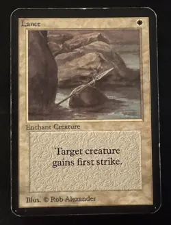 Lance—ALPHA (1993) Magic The Gathering (ID 64) - Image 1