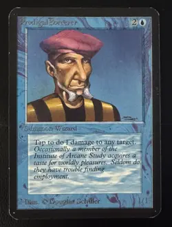 Prodigal Sorcerer—ALPHA (1993) Magic The Gathering (ID 77) - Image 1