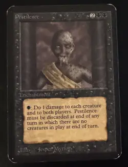 1993 MTG Pestilence ALPHA (ID 72) - Image 1