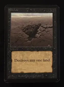 Sinkhole—ALPHA (1993) Magic The Gathering (ID 87) - Image 1