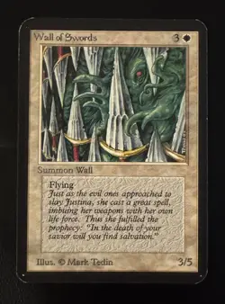 Wall of Swords—ALPHA (1993) Magic The Gathering (ID 97) - Image 1