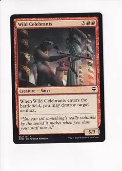 2020 MAGIC THE GATHERING MTG COMMANDER LEGENDS WILD CELEBRANTS (#1) (X) - Image 1