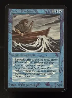 Water Elemental—ALPHA (1993) Magic The Gathering (ID 99) - Image 1