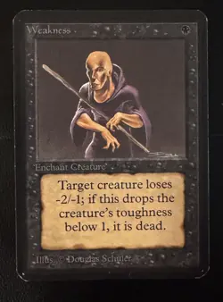 1993 MTG Weakness ALPHA (ID 100) - Image 1