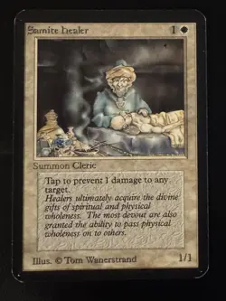 Samite Healer—ALPHA (1993) Magic The Gathering (ID 83) - Image 1