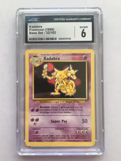 Kadabra Pokemon 1999 Base Set 32/102 Cgc 6 Excellent/NM! Read Desc! - Image 1