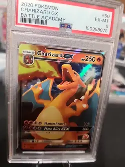 Pokemon Charizard GX 9/68 Hidden Fates Ultra Rare Holo PSA 6 2019 English - Image 2