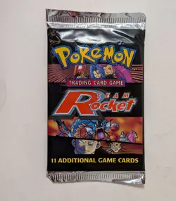 Pokemon Team Rocket Booster Pack Unlimited SEALED Wizard of the Coast HeavyU - Image 1