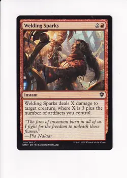 2020 MAGIC THE GATHERING MTG COMMANDER LEGENDS WELDING SPARKS (#1) (X) - Image 1