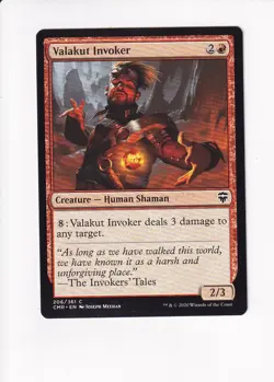 2020 MAGIC THE GATHERING MTG COMMANDER LEGENDS VALAKUT INVOKER (#2) (X) - Image 1