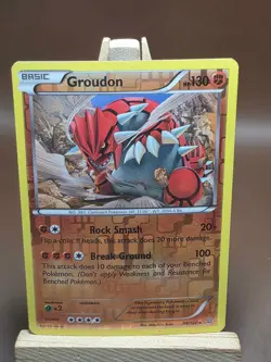 HP Groudon 84/160 XY - Primal Clash Reverse Holo Pokemon Card TCG - Image 1