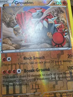 HP Groudon 84/160 XY - Primal Clash Reverse Holo Pokemon Card TCG - Image 5