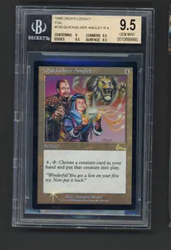 Quicksilver Amulet, Foil English, BGS 9.5 , Urza, MTG, Beckett, Magic, graded - Image 1