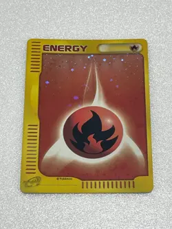Fire Energy Pokemon Card Japanese Holo E-Series McDonald's Promo - Image 1
