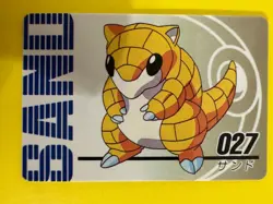 Sandshrew No.027 Pokemon Anime Mini Card Nintend very rare Japanese Japan F/S - Image 1