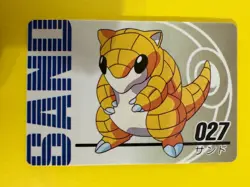 Sandshrew No.027 Pokemon Anime Mini Card Nintend very rare Japanese Japan F/S - Image 3